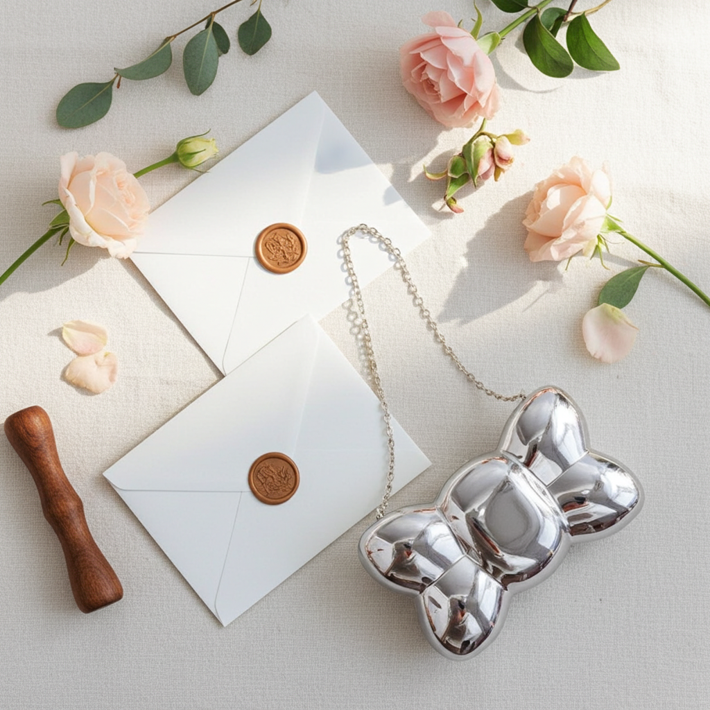 Iconic Bow Shape Acrylic Box Clutch Bag