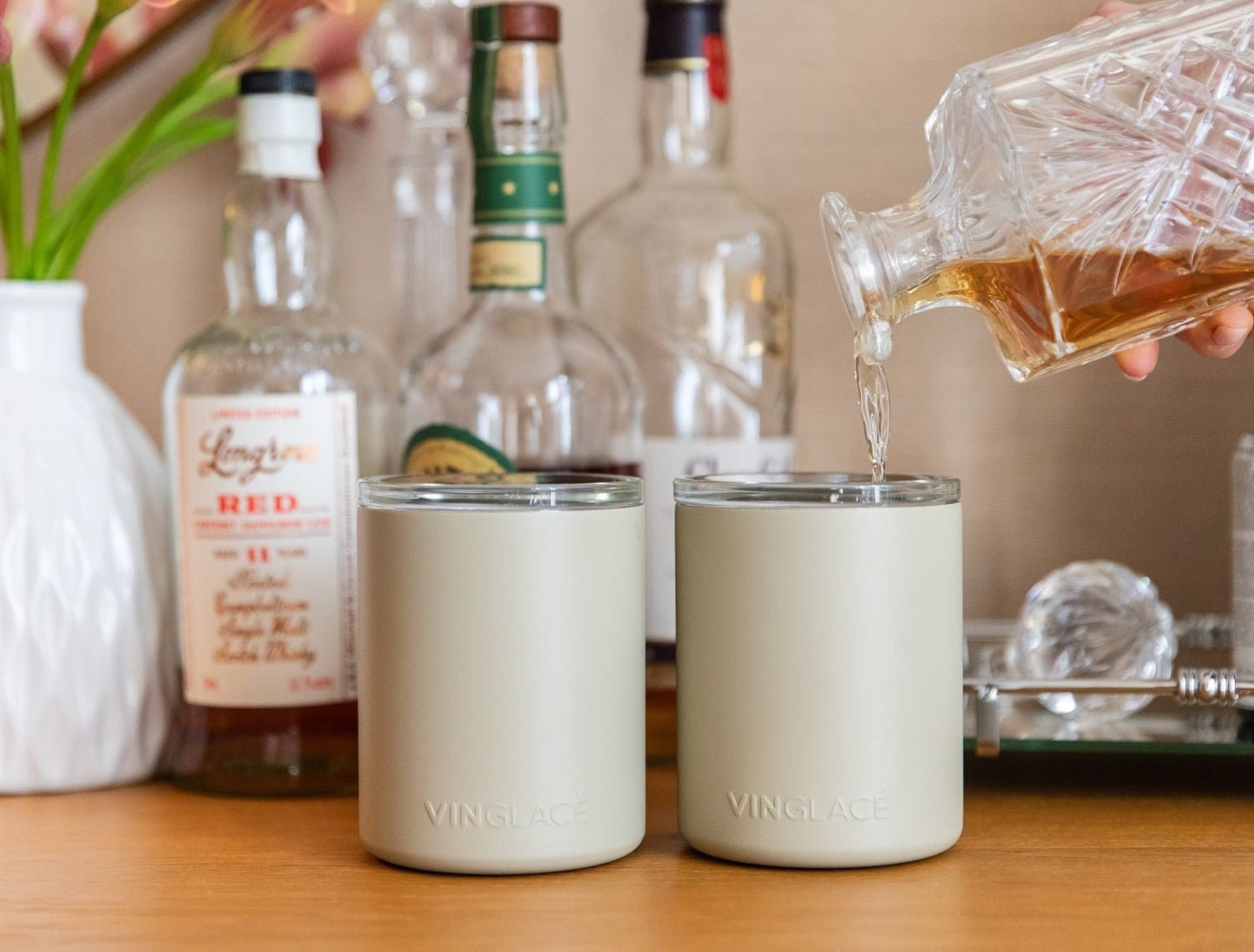 Glass Lined Whiskey Low Ball