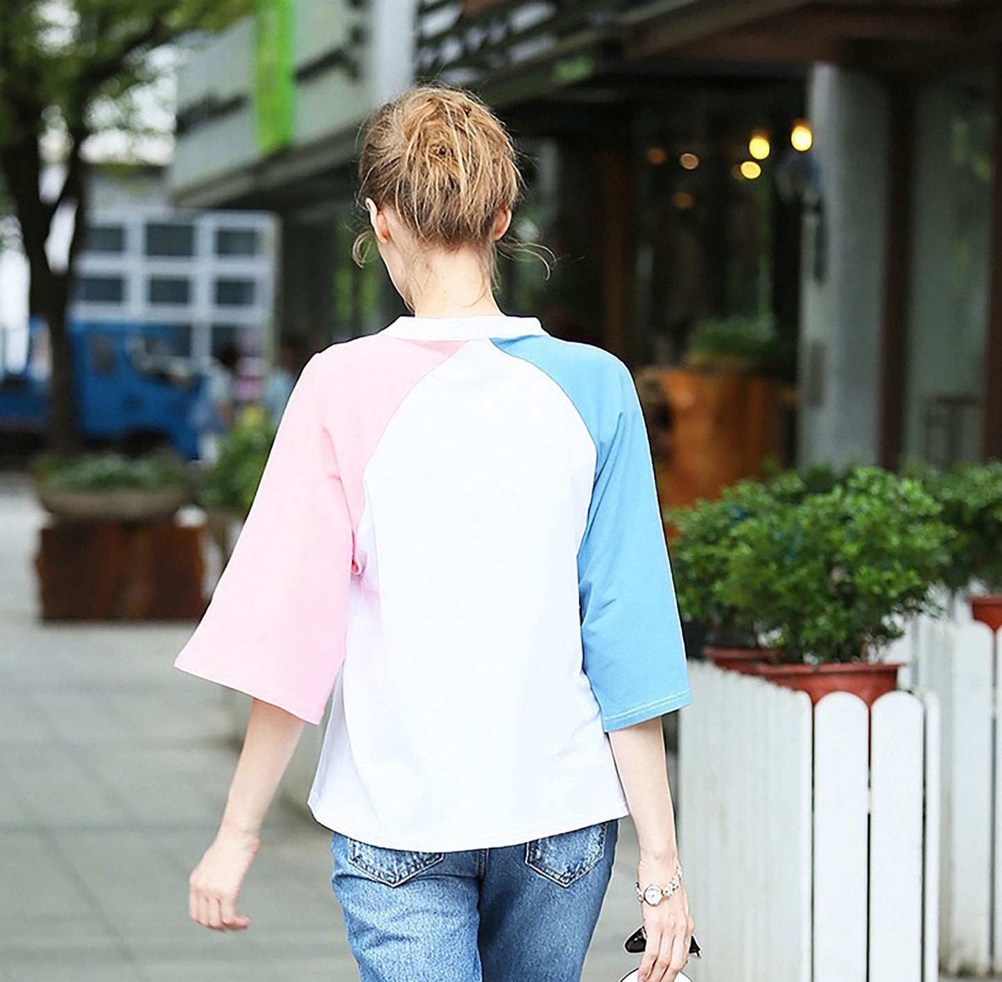 Multi-Color Halter Cut-Out Top - steven wick