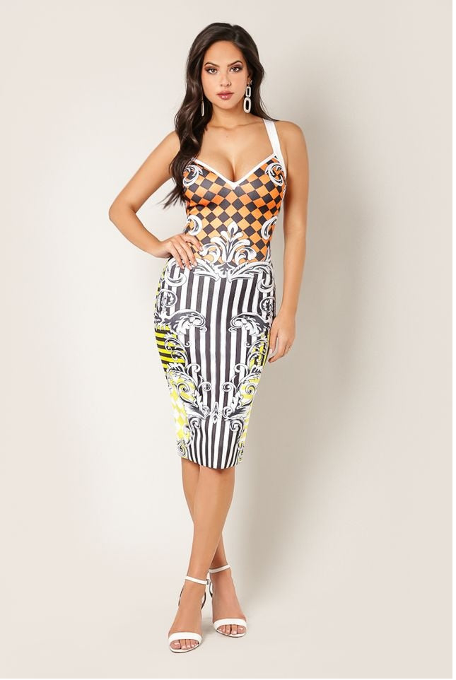 Manhattan Red Spaghetti Strap Cut Out Open Back Bandage Dress - steven wick