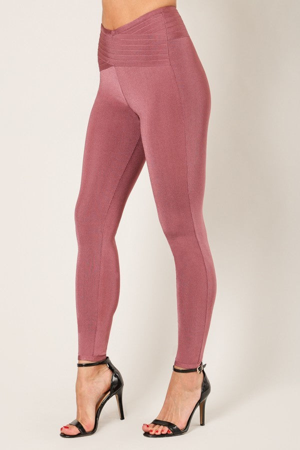 Ross Brown Cross Fitted Bandage Pants - steven wick