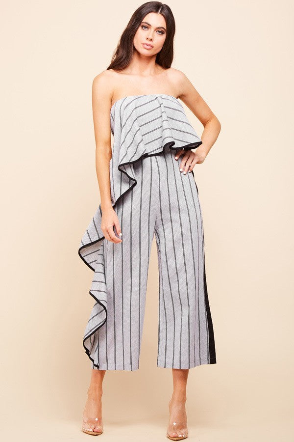 Jenner Off Shoulder Side Pleated Jumpsuit - steven wick