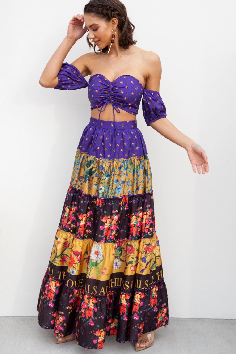 Leslie Multi-Color Maxi Two Set Love Heals Violeta - steven wick