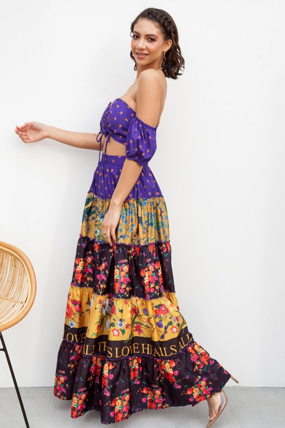 Leslie Multi-Color Maxi Two Set Love Heals Violeta - steven wick