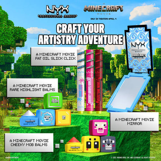 NYX Professional Makeup Launches A Minecraft Movie Collection: Where Gaming Meets Glam