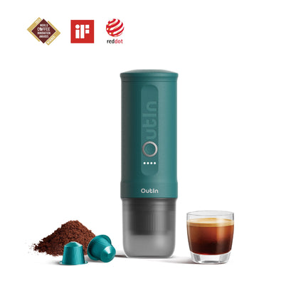 Nano Portable Espresso Machine (OutIn Teal) - steven wick