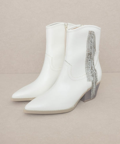 Rowan Rhinestone Fringe Boot - steven wick