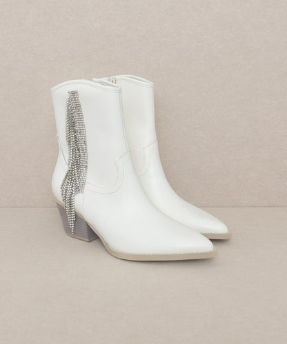 Rowan Rhinestone Fringe Boot - steven wick
