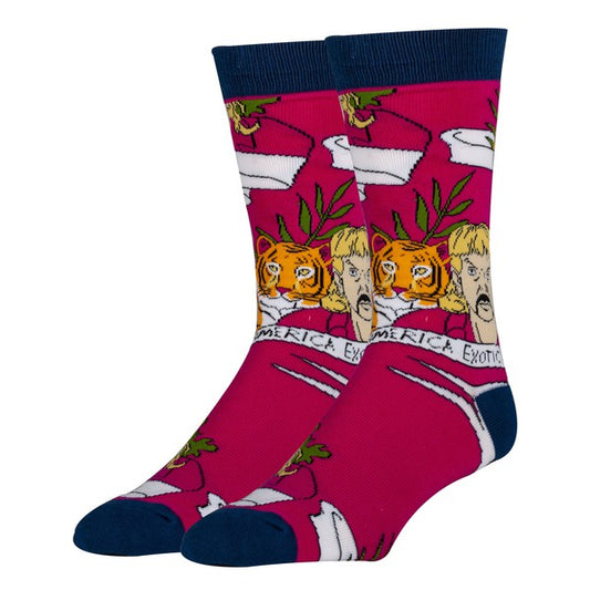 Free Joe - Men's Cotton Crew Funny Socks - steven wick