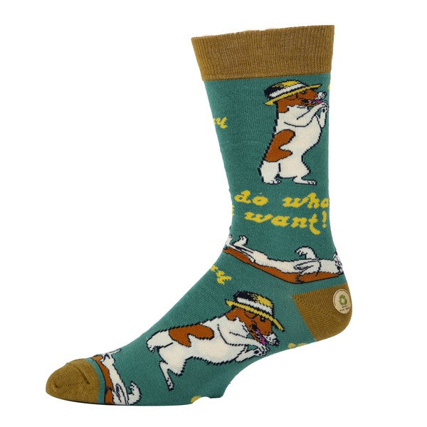 Do what I want - Men's Cotton Crew Funny Socks - steven wick