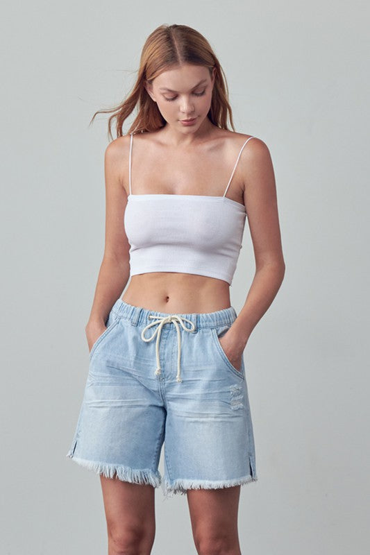 MID-RISE SLOUCH SHORTS - steven wick