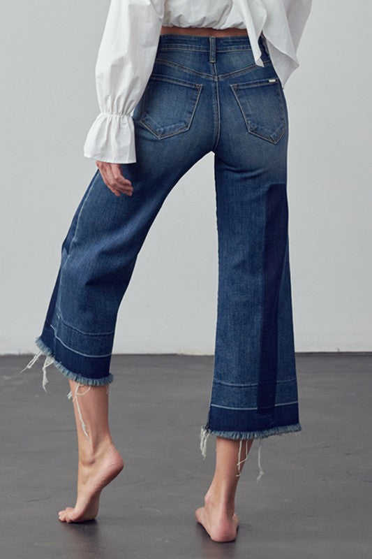Mid Rise Crop Flare Jeans - steven wick
