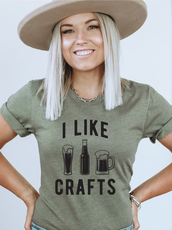 I Like Crafts Beer Crew Neck Softstyle Tee - steven wick