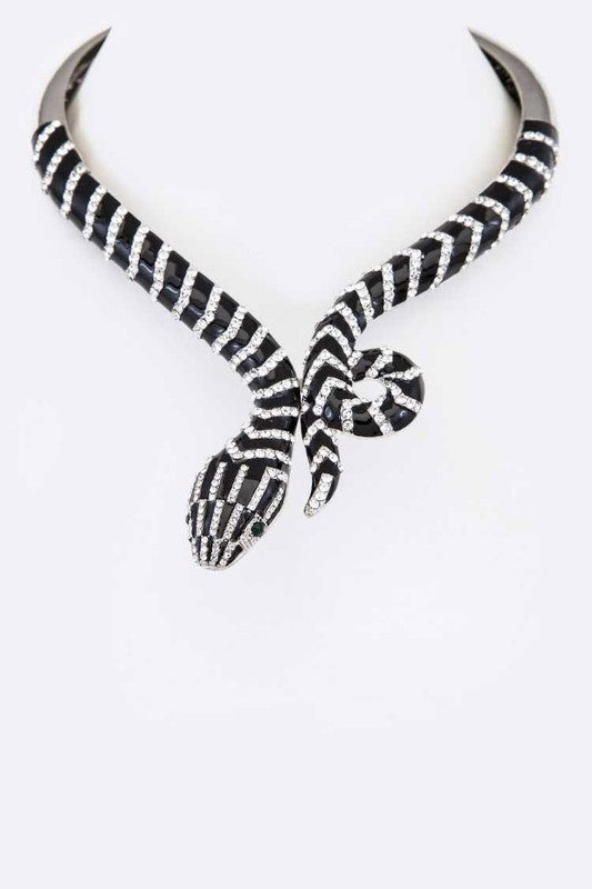 Python Snake Statement Necklace - steven wick
