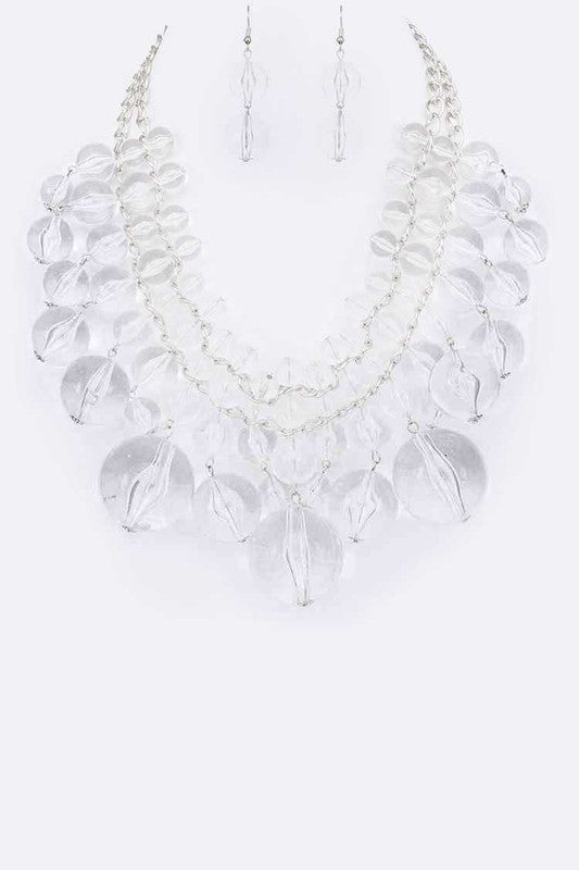 Acrylic Beads Bubble Necklace Set - steven wick