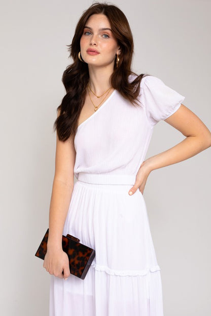S/S One Shoulder Top - steven wick