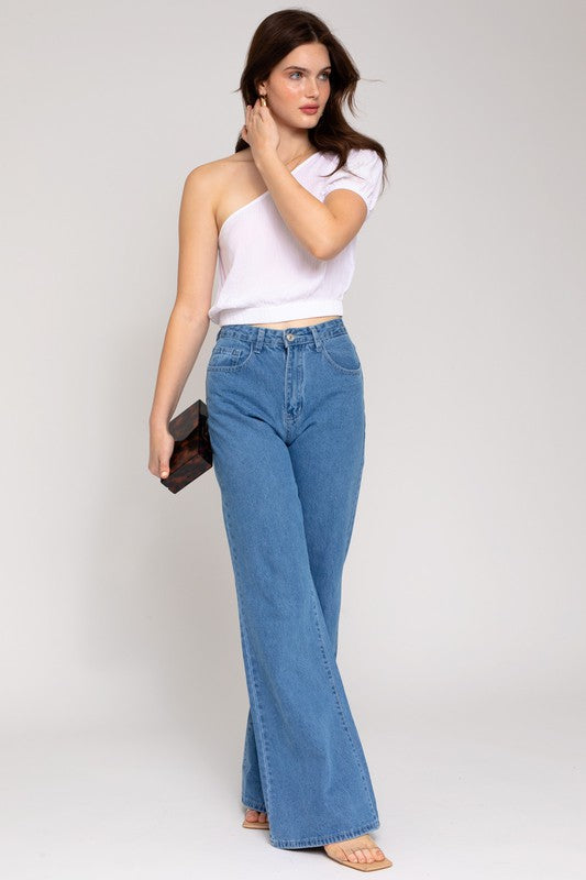 S/S One Shoulder Top - steven wick