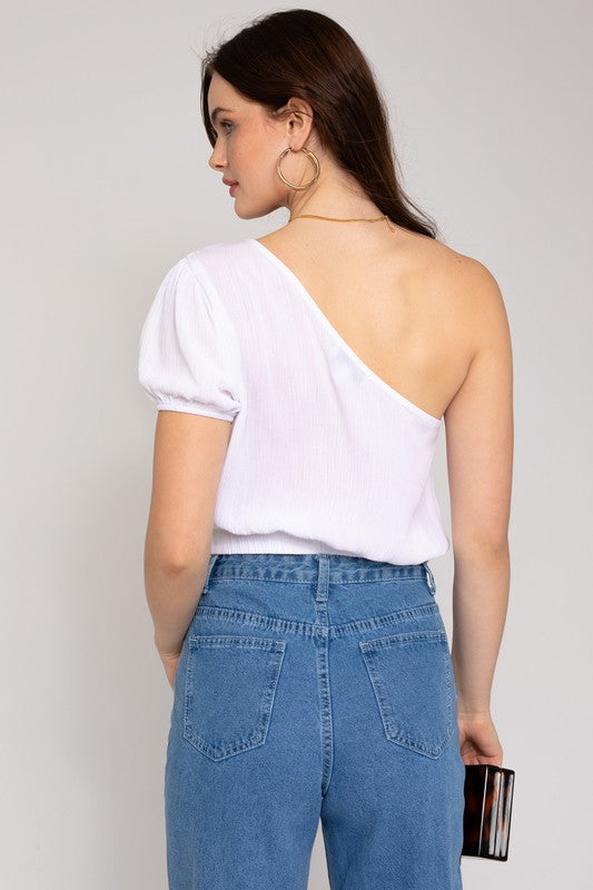 S/S One Shoulder Top - steven wick