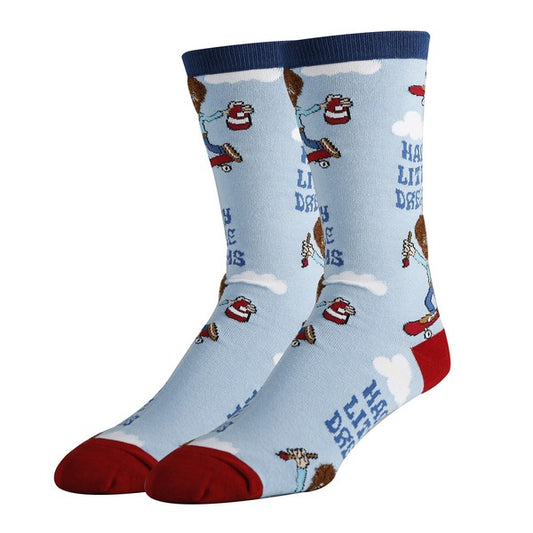 Happy Little Dreams Men's Crew Socks - steven wick