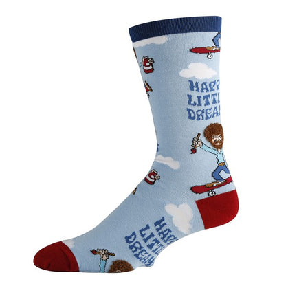 Happy Little Dreams - Mens Crew Socks - steven wick