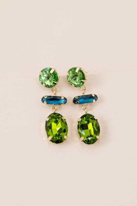 Gold Plate Lucille Drop Earrings