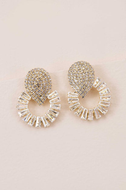 Gold Regal Drop Earrings