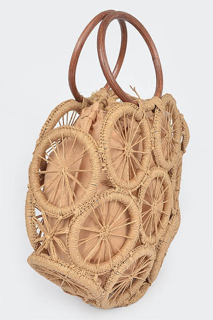Weaved Cording Summer Clutch - steven wick