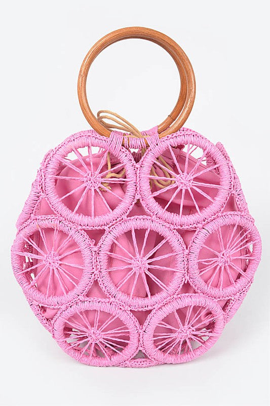 Weaved Cording Summer Clutch - steven wick