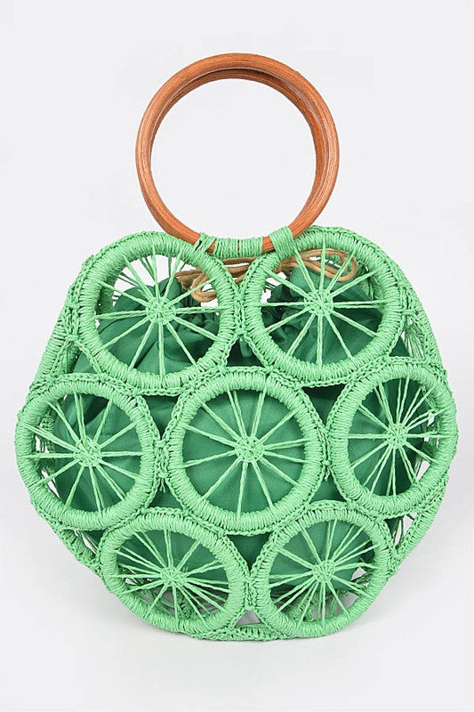 Weaved Cording Summer Clutch - steven wick