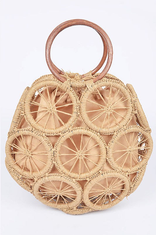 Weaved Cording Summer Clutch - steven wick