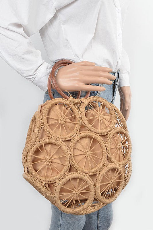 Weaved Cording Summer Clutch - steven wick