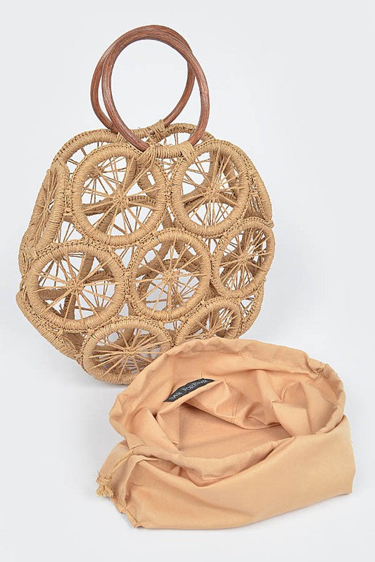 Weaved Cording Summer Clutch - steven wick