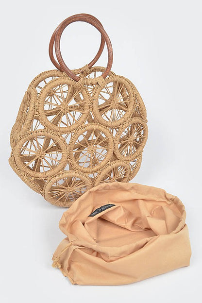 Weaved Cording Summer Clutch - steven wick