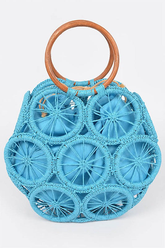 Weaved Cording Summer Clutch - steven wick