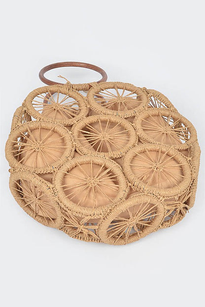 Weaved Cording Summer Clutch - steven wick