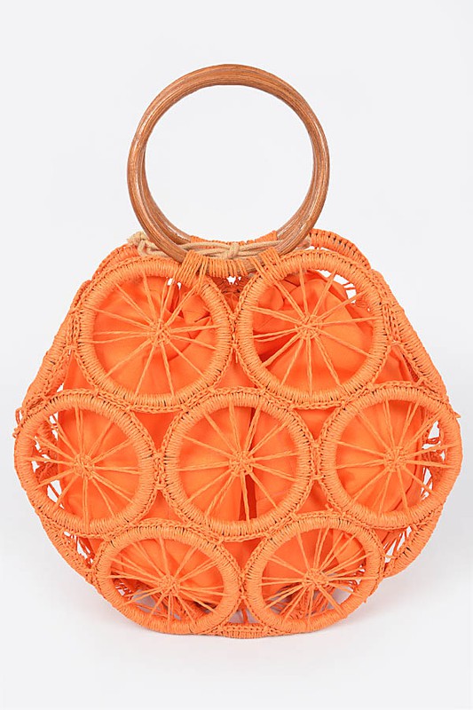 Weaved Cording Summer Clutch - steven wick