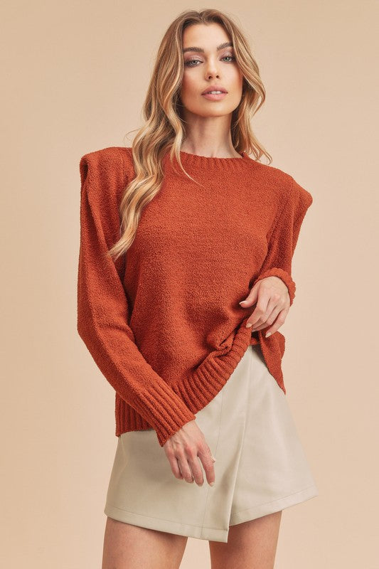 Dulci Long-sleeve Sweater Top - steven wick
