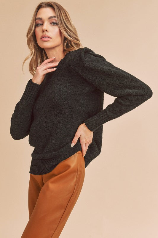 Dulci Long-sleeve Sweater Top - steven wick