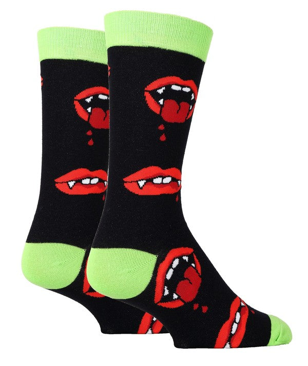 Ahhh Vampire - Men's Funny Novelty Crew Socks - steven wick