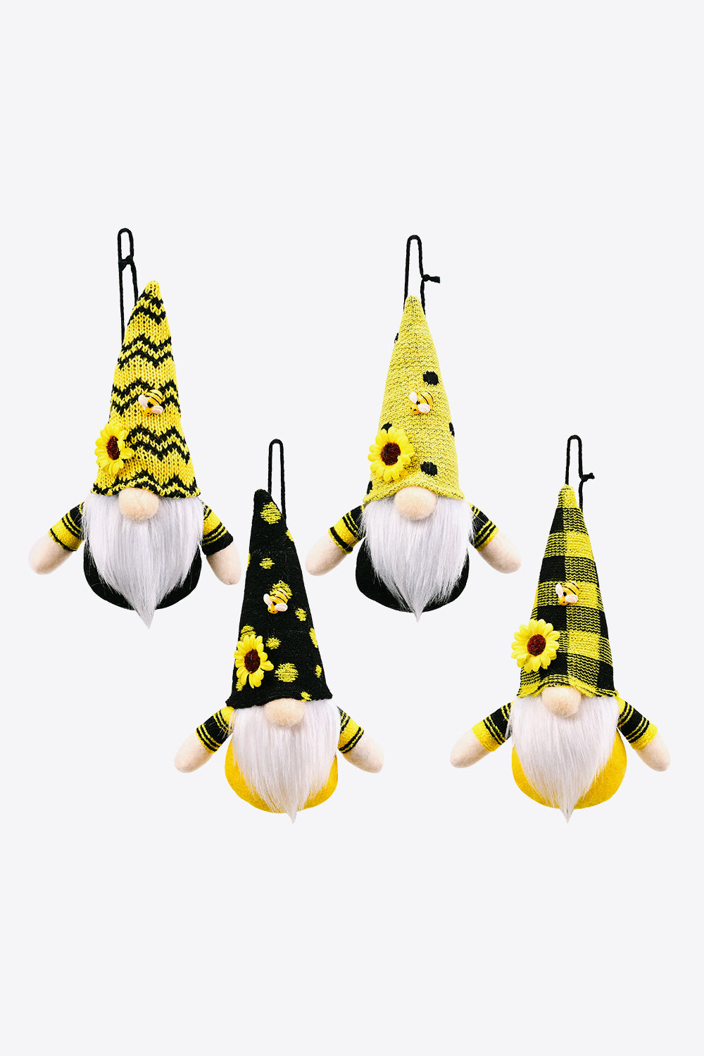 Random 4-Pack Sunflower Faceless Gnome Ornaments - steven wick