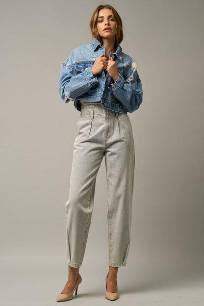 Super High Waist Balloon Jeans - steven wick