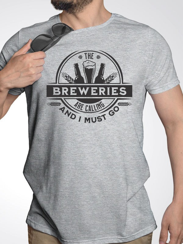 The Breweries are Calling Crew Neck Softstyle Tee - steven wick