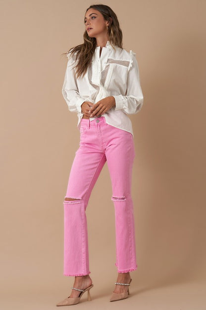 HIGH RISE SLIM STRAIGHT - steven wick