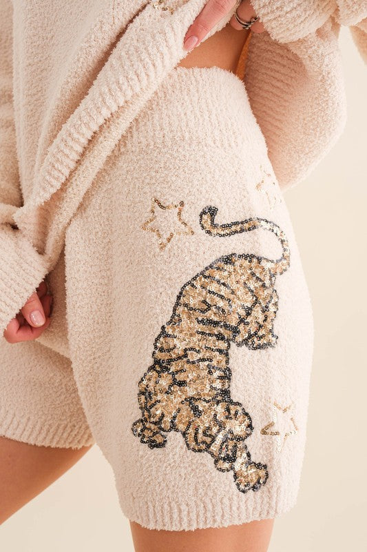 Cozy Soft Knitted Tiger Star Lounge Set - steven wick
