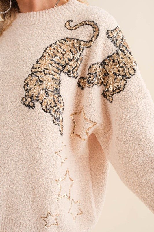 Cozy Soft Knitted Tiger Star Lounge Set - steven wick