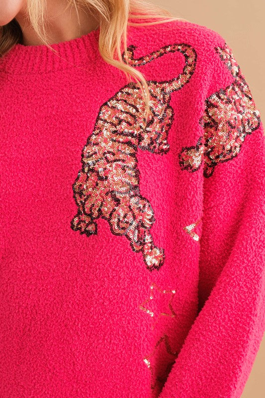 Cozy Soft Knitted Tiger Star Lounge Set - steven wick