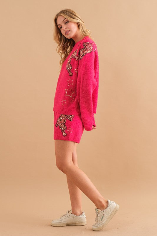 Cozy Soft Knitted Tiger Star Lounge Set - steven wick