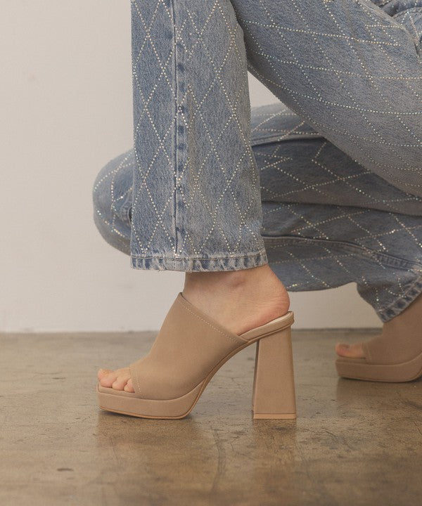 OASIS SOCIETY Vivienne - Slip On Platform Heels - steven wick