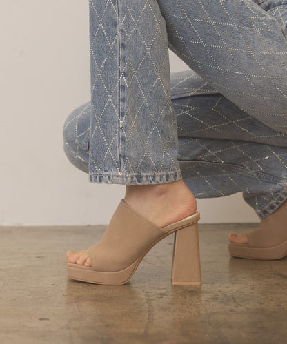 OASIS SOCIETY Vivienne - Slip On Platform Heels - steven wick