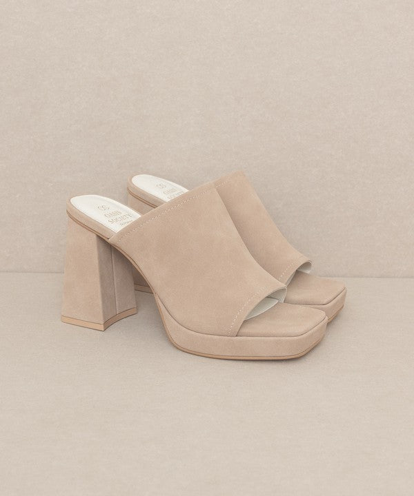 OASIS SOCIETY Vivienne - Slip On Platform Heels - steven wick